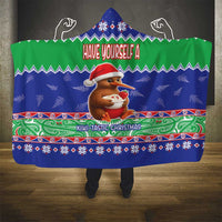 New Zealand Christmas Hooded Blanket Have Yourself A Kiwi-tastic Christmas - Polynesian Pride