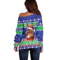 New Zealand Christmas Off Shoulder Sweater Have Yourself A Kiwi-tastic Christmas - Polynesian Pride