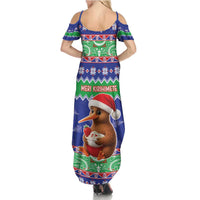 New Zealand Christmas Summer Maxi Dress Have Yourself A Kiwi-tastic Christmas - Polynesian Pride