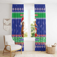 New Zealand Christmas Window Curtain Have Yourself A Kiwi-tastic Christmas - Polynesian Pride
