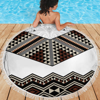 New Zealand Aotearoa Beach Blanket Taniko Art Simple Style LT05 - Polynesian Pride