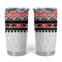 New Zealand Aotearoa Tumbler Cup With Kowhaiwhai Pattern Red Version