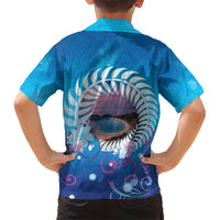 New Zealand Matapouri Beach Landscape Kid Hawaiian Shirt