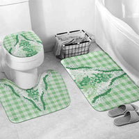 Aloha Hawaii Palaka Bathroom Set Green Plumeria Lei - Polynesian Pride