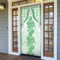 Aloha Hawaii Palaka Door Cover Green Plumeria Lei LT05 - Polynesian Pride