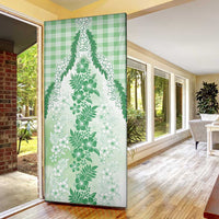 Aloha Hawaii Palaka Door Cover Green Plumeria Lei LT05 - Polynesian Pride