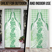 Aloha Hawaii Palaka Door Cover Green Plumeria Lei LT05 - Polynesian Pride