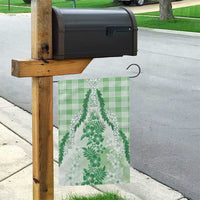 Aloha Hawaii Palaka Garden Flag Green Plumeria Lei - Polynesian Pride