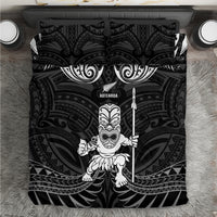 New Zealand Maori Taiaha Bedding Set Tiki Warrior Black LT05 Black - Polynesian Pride