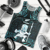 Custom New Zealand Maori Taiaha Men Tank Top Tiki Warrior Paua Shell LT05 - Polynesian Pride