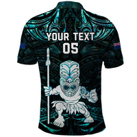 Custom New Zealand Maori Taiaha Polo Shirt Tiki Warrior Paua Shell LT05 - Polynesian Pride