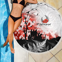 Kei Wareware Tatou New Zealand ANZAC Day Beach Blanket Lest We Forget LT05 - Polynesian Pride