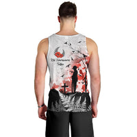 Kei Wareware Tatou New Zealand ANZAC Day Men Tank Top Lest We Forget LT05 - Polynesian Pride