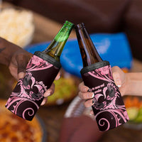 New Zealand Valentine 4 in 1 Can Cooler Tumbler Aroha Sweet Pink Piwakawaka