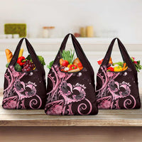 New Zealand Valentine Grocery Bag Aroha Sweet Pink Piwakawaka