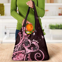 New Zealand Valentine Grocery Bag Aroha Sweet Pink Piwakawaka