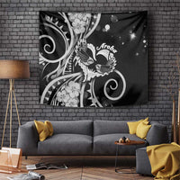 New Zealand Valentine Tapestry Aroha Gray Piwakawaka LT05 Gray - Polynesian Pride