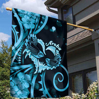 New Zealand Valentine Garden Flag Aroha Cyan Piwakawaka
