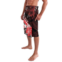 Personalised Hawaii Valentine Day Lavalava Polynesian Hibiscus Art Style Red LT05 - Polynesian Pride