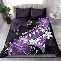 Hawaii Valentine Day Bedding Set Polynesian Hibiscus Art Style Purple LT05 - Polynesian Pride