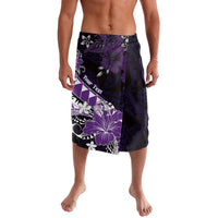 Personalised Hawaii Valentine Day Lavalava Polynesian Hibiscus Art Style Purple LT05 Purple - Polynesian Pride