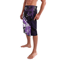 Personalised Hawaii Valentine Day Lavalava Polynesian Hibiscus Art Style Purple LT05 - Polynesian Pride
