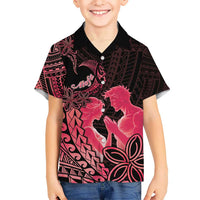 Alofa Samoa Valentine Red Kid Hawaiian Shirt Love Is The Greatest Thing LT05 Kid Red - Polynesian Pride