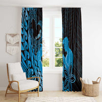 Alofa Samoa Valentine Blue Window Curtain Love Is The Greatest Thing LT05 - Polynesian Pride