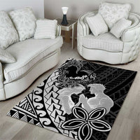 Alofa Samoa Valentine Black Area Rug Love Is The Greatest Thing