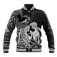Alofa Samoa Valentine Black Baseball Jacket Love Is The Greatest Thing LT05 Unisex Black - Polynesian Pride