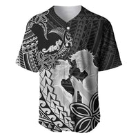 Alofa Samoa Valentine Black Baseball Jersey Love Is The Greatest Thing LT05 Black - Polynesian Pride