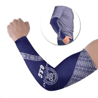 Tonga Queen Salote College Arm Sleeves 100 Years Anniversary Navy Color LT05 Set of 2 Navy - Polynesian Pride
