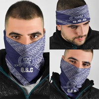 Tonga Queen Salote College Neck Gaiter 100 Years Anniversary Navy Color LT05 - Polynesian Pride