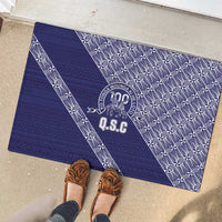 Tonga Queen Salote College Rubber Doormat 100 Years Anniversary Navy Color