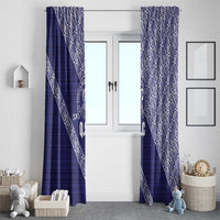 Tonga Queen Salote College Window Curtain 100 Years Anniversary Navy Color LT05 - Polynesian Pride
