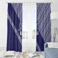 Tonga Queen Salote College Window Curtain 100 Years Anniversary Navy Color LT05 - Polynesian Pride