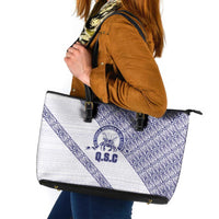 Tonga Queen Salote College Leather Tote Bag 100 Years Anniversary White Color LT05 White - Polynesian Pride