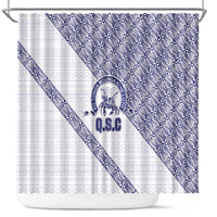 Tonga Queen Salote College Shower Curtain 100 Years Anniversary White Color LT05 White - Polynesian Pride