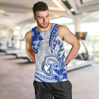 Polynesia Paisley Men Tank Top Mix Navy Polynesian Pattern LT05 Navy - Polynesian Pride