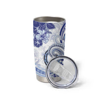 Polynesia Paisley Tumbler Cup Mix Navy Polynesian Pattern