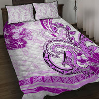 Polynesia Paisley Quilt Bed Set Mix Pink Polynesian Pattern