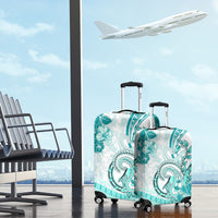 Polynesia Paisley Luggage Cover Mix Teal Polynesian Pattern LT05 - Polynesian Pride