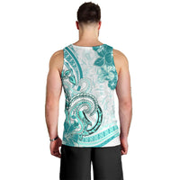 Polynesia Paisley Men Tank Top Mix Teal Polynesian Pattern LT05 - Polynesian Pride
