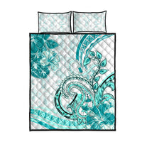 Polynesia Paisley Quilt Bed Set Mix Teal Polynesian Pattern