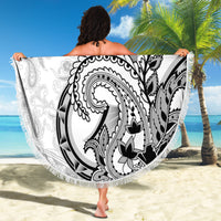 Polynesia Paisley Beach Blanket Mix White Polynesian Pattern