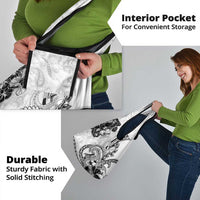 Polynesia Paisley Grocery Bag Mix White Polynesian Pattern