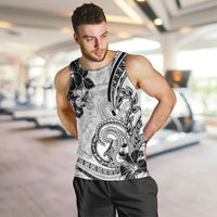 Polynesia Paisley Men Tank Top Mix White Polynesian Pattern LT05 White - Polynesian Pride