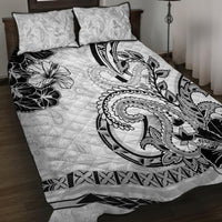 Polynesia Paisley Quilt Bed Set Mix White Polynesian Pattern