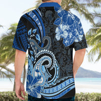 Polynesia Paisley Hawaiian Shirt Mix Blue Polynesian Pattern LT05 - Polynesian Pride