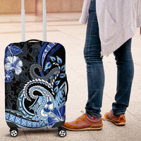 Polynesia Paisley Luggage Cover Mix Blue Polynesian Pattern LT05 Blue - Polynesian Pride